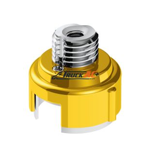 M30X3.5 Thread-On Gearshift Adapter W/LED Mount For Eaton-Fuller 13/15/18 Speed-Electric Yellow - United Pacific 71057