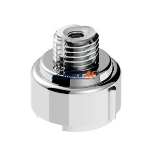M30X3.5 Thread-On Gearshift Adapter W/LED Mount For Eaton-Fuller 9/10 Speed -Liquid Silver - United Pacific 71065
