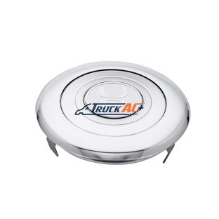 Chrome Aluminum Steering Wheel Horn Button With UP Logo - United Pacific 88120