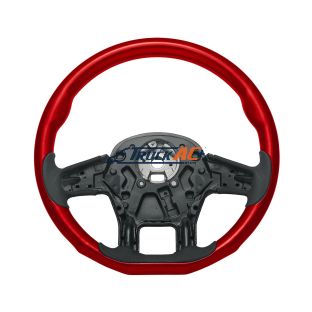 18" YourGrip Wood Candy Color Steering Wheel For 2012-2021 PB 579 & 2013-2021 KW T680-Candy Red - United Pacific 88341