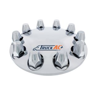 Moon Front Axle Cover With 33mm Thread-On Nut Cover - Chrome - United Pacific 10253