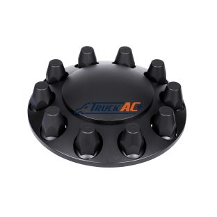 Dome Front Axle Cover With 33mm Standard Thread-On Nut Covers - Matte Black (Color Box) - United Pacific 10334