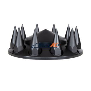 Pointed Front Axle Cover With 33mm Spike Thread-On Nut Covers - Matte Black - United Pacific 10336