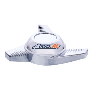 Chrome Plastic 3 Bar Left Swing Hubcap Spinner Only - United Pacific 10720