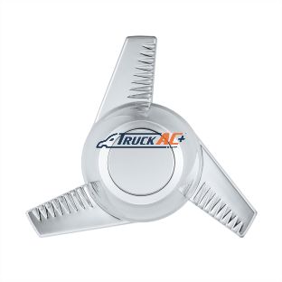 Chrome Plastic 3 Bar Right Swing Hubcap Spinner Only - United Pacific 10721