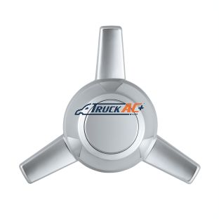 Chrome Plastic 3 Bar Straight Hubcap Spinner Only - United Pacific 10723