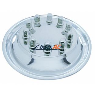 22-1/2" OD Stainless Front Wheel Simulator Set - 2 Vent Hole, Hub Piloted - United Pacific 20315