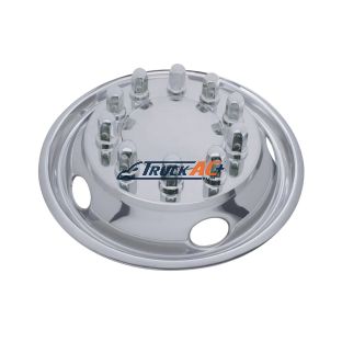 22-1/2" OD Stainless Front Wheel Simulator Set - 5 Vent Holes, Hub Piloted - United Pacific 20317