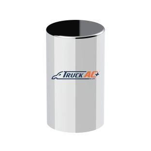 33mm x 3-1/2" Chrome Plastic Cylinder Nut Cover - Thread-On - United Pacific 10013B