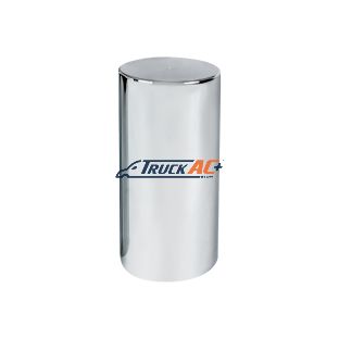 33mm X 4-1/4" Chrome Plastic Tall Cylinder Nut Cover - Thread-On - United Pacific 10034B