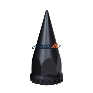 33mm x 4-3/4" Matte Black Spike Nut Cover With Flange- Thread-On - United Pacific 10548B