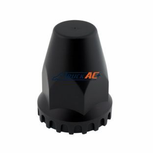 33mm X 2-3/4" Matte Black Nut Original Nut Cover With Flange - Thread-On - United Pacific 10552B