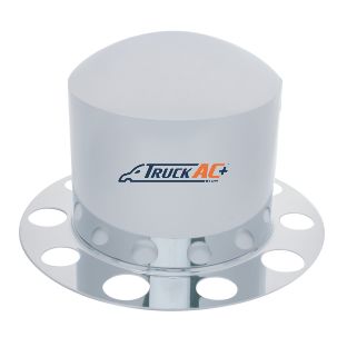 Chrome Dome Rear Axle Cover 2PC Kit For 1-1/2" Nut Cover - Steel Wheel - United Pacific 10210