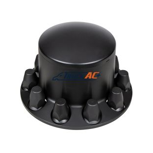 Dome Rear Axle Cover With 33mm Standard Thread-On Nut Covers - Matte Black - United Pacific 10335
