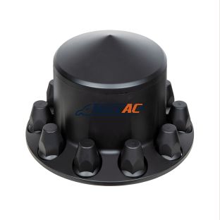Pointed Rear Axle Cover With 33mm Standard Thread-On Nut Covers - Matte Black - United Pacific 10340