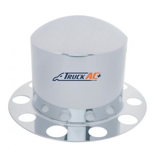 Stainless Dome Rear Axle Cover 2PC Kit For 1-1/2" Nut Cover - Steel Wheel - United Pacific 21210
