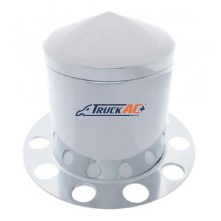 Stainless Pointed Rear Axle Cover 3PC Kit For 1-1/2" Nut Cover - Aluminum Wheel - United Pacific 21225