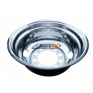 24-1/2" OD Stainless Rear Wheel Cover Only - 2 Vent Hole, Stud Piloted - United Pacific 20356