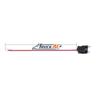 2 Wire Pigtail With 2 Prong Straight Plug - 12" Lead (50-Pack) - United Pacific 34211P50