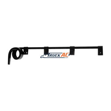 Black Straight Mud Flap Hangers - 2 Coils (Pair) - United Pacific 10626